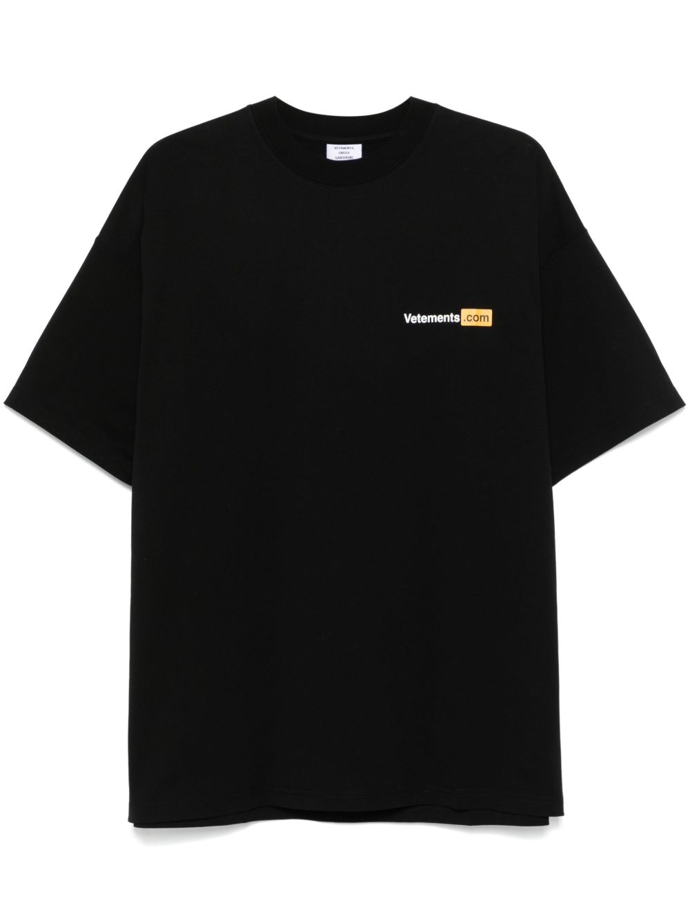 VETEMENTS logo印花T恤 - 黑色