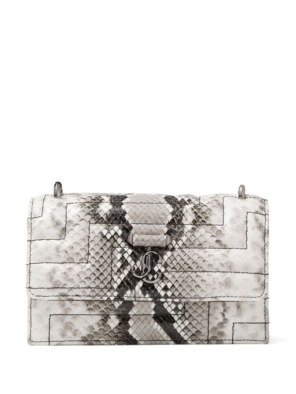 Jimmy Choo Bohemia 仿蛇皮效果迷你包 - 灰色
