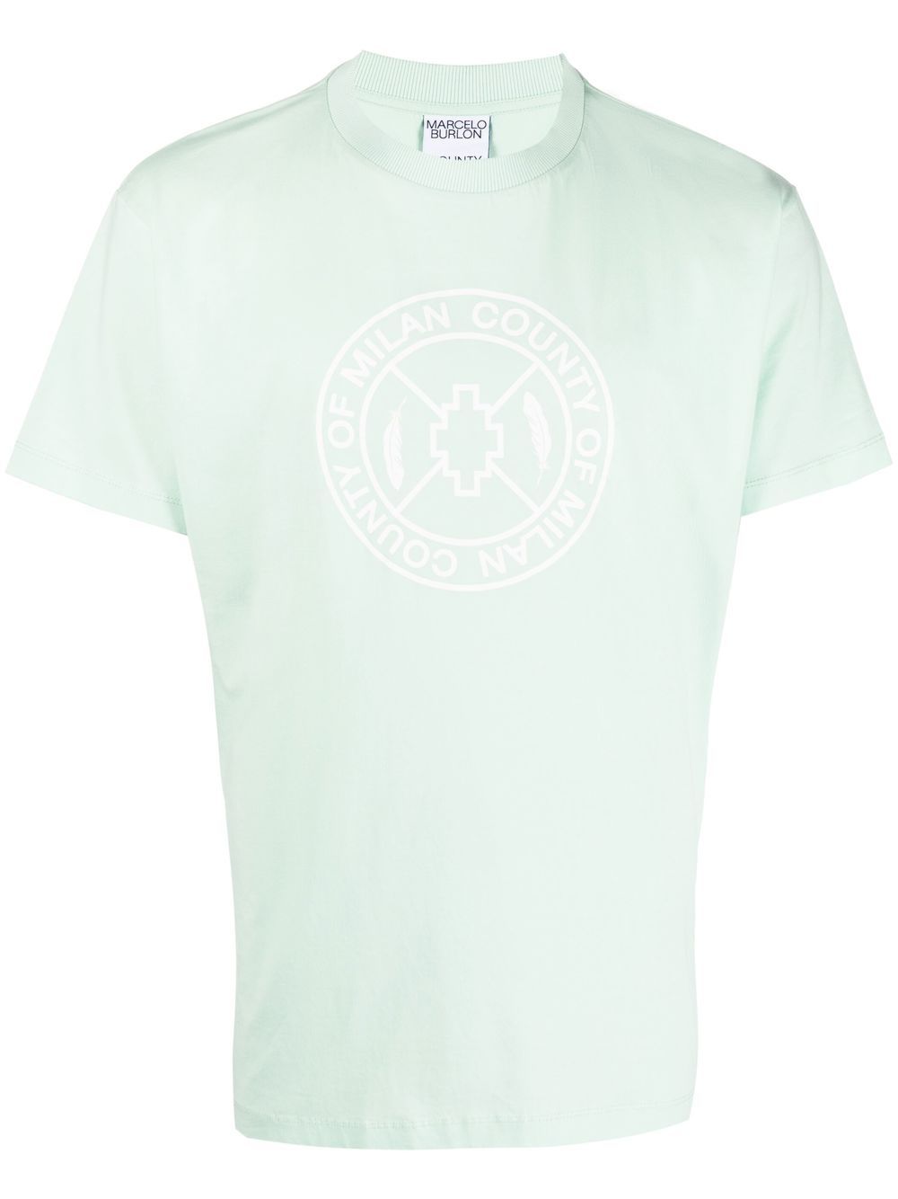Marcelo Burlon County of Milan logo印花T恤 - 蓝色