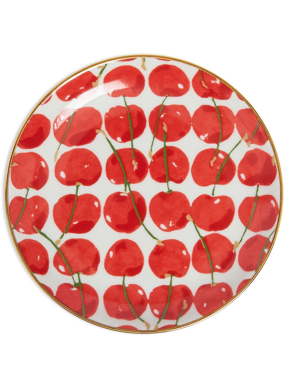 La DoubleJ Cherries Avorio dessert plate - 白色
