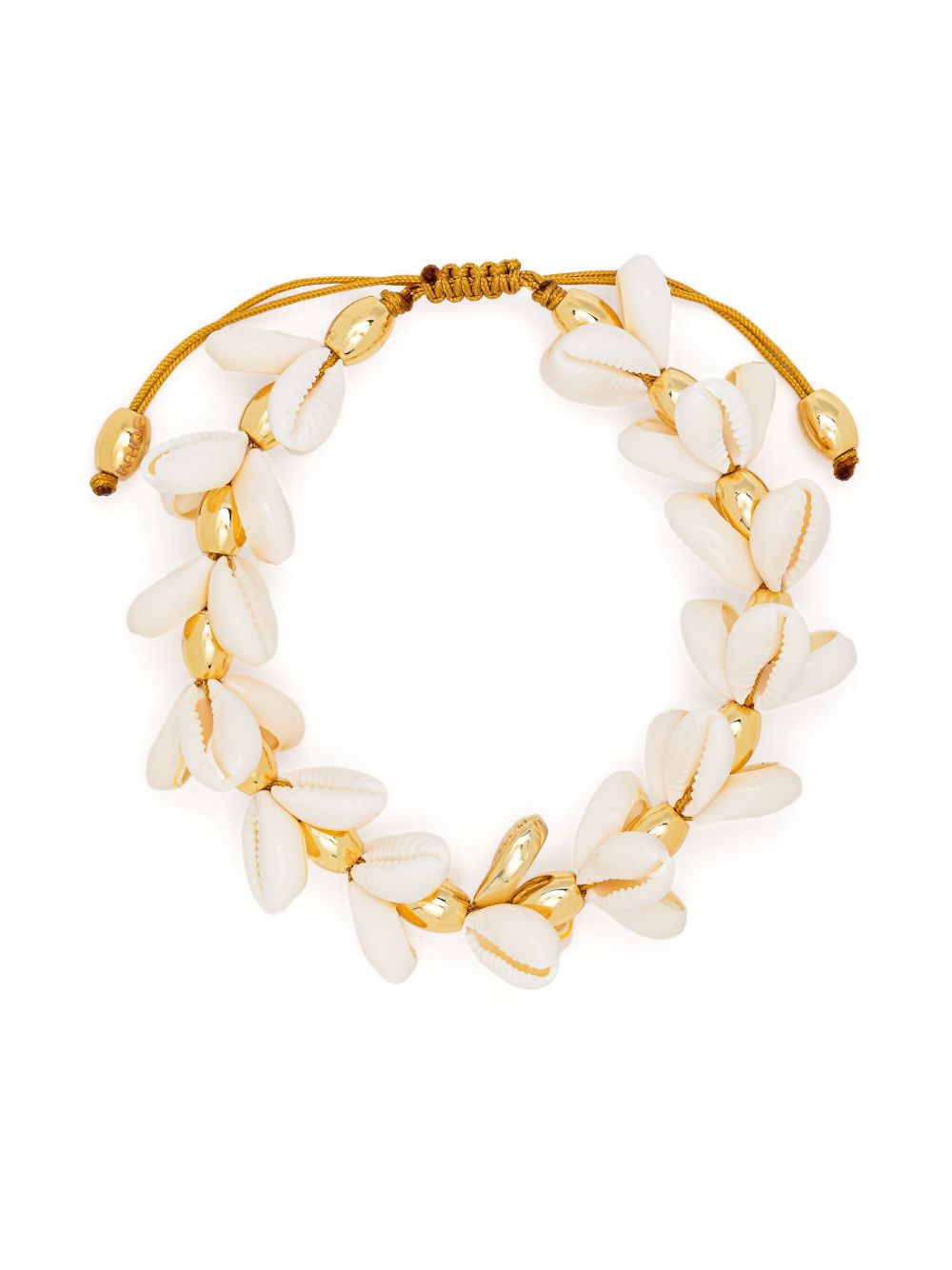 Tohum Multi Natural Puka Cowrie 手链 - 金色
