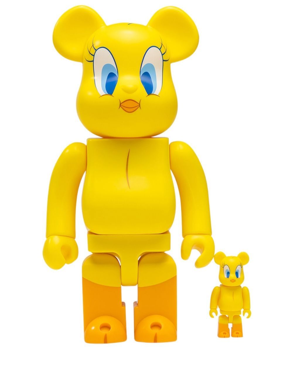 MEDICOM TOY x Warner Bros BE@RBRICK Tweety 100%&400%模型玩具套装 - 黄色