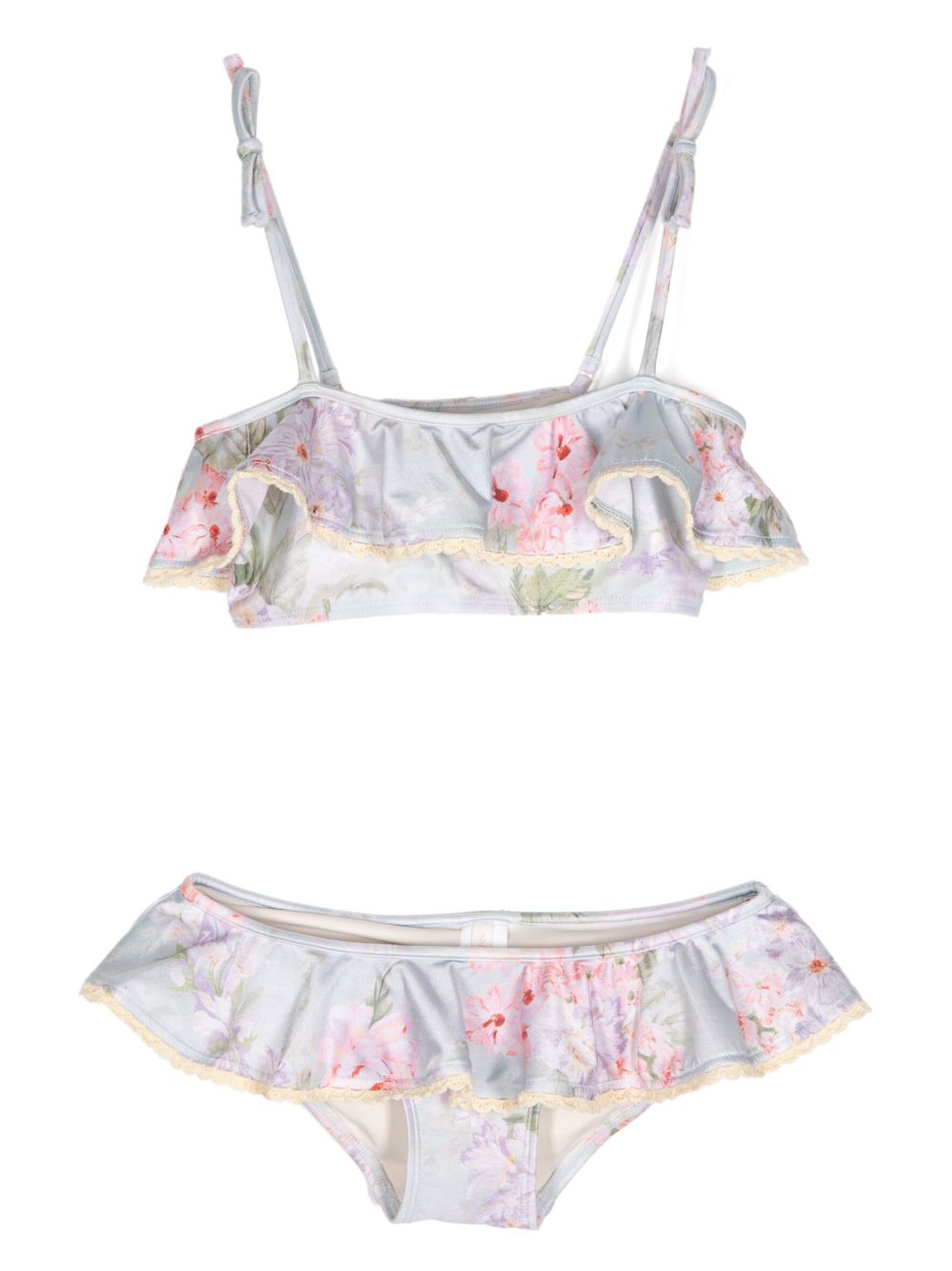 ZIMMERMANN Kids Halliday 比基尼套装 - 蓝色