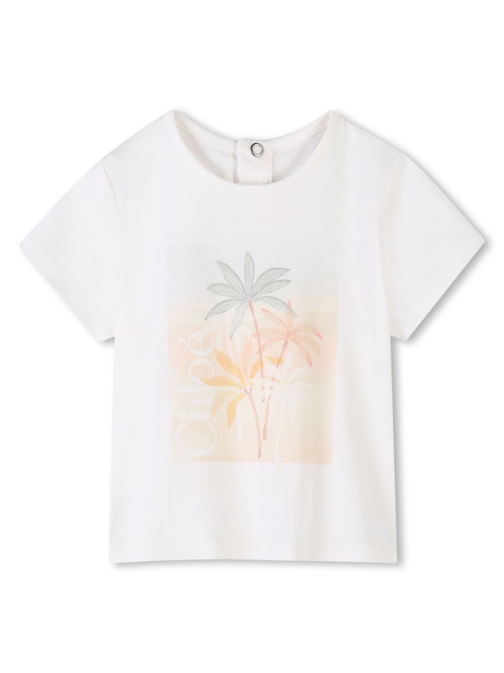 Chloé Kids 短袖T恤 - 白色