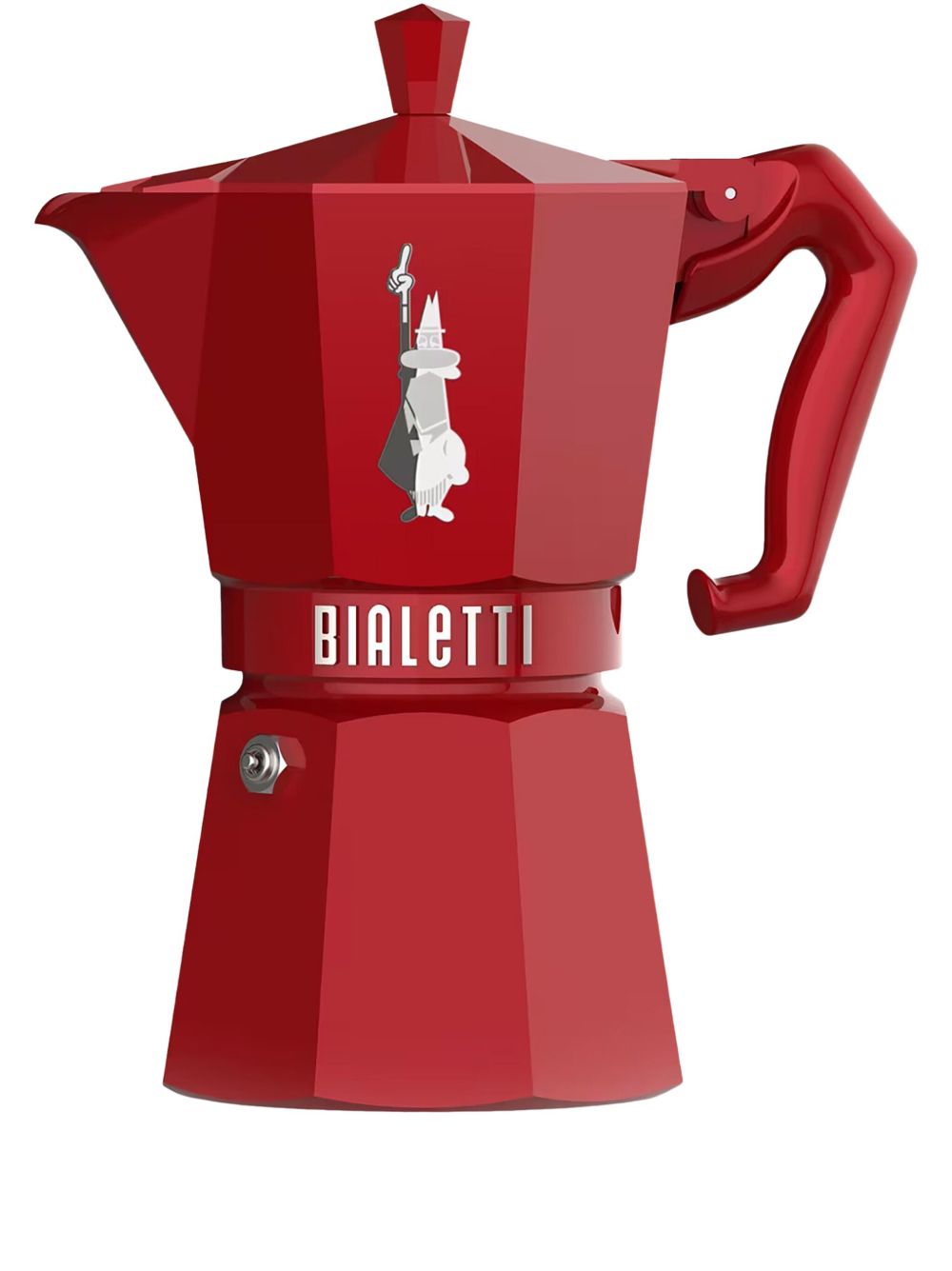 Bialetti Moka Express Alfonso 激光镂空咖啡壶 （187 克 ） - 红色