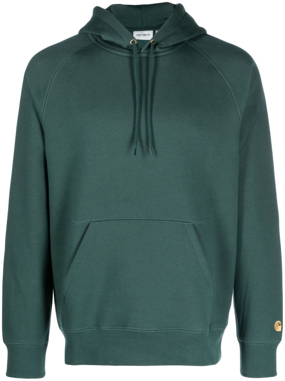 Carhartt WIP logo刺绣长袖连帽衫 - 绿色