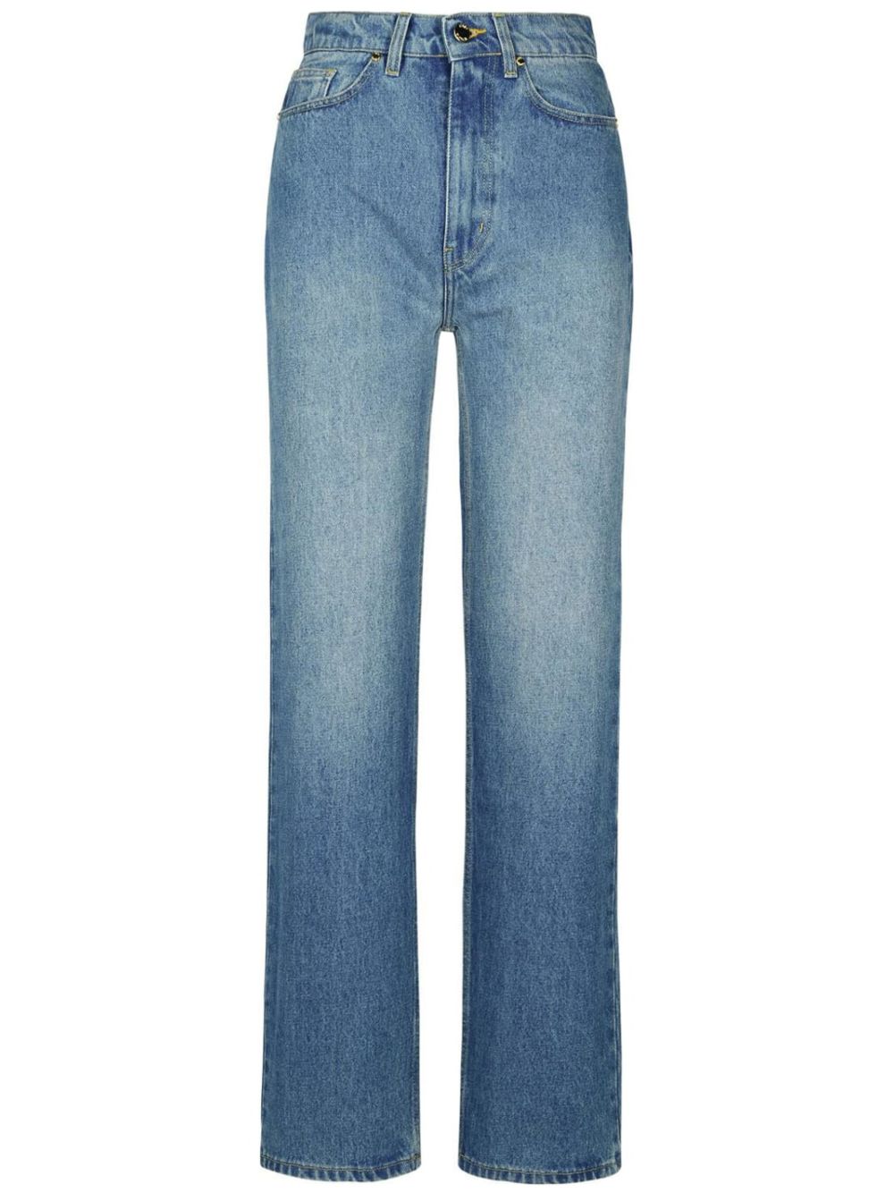 Casablanca Tennis Club straight jeans - 蓝色