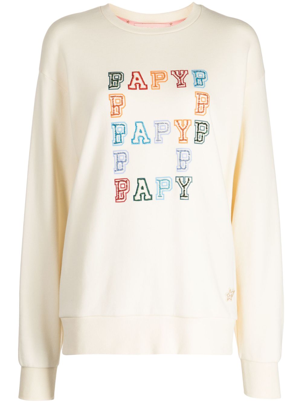BAPY BY *A BATHING APE® logo缀饰平纹针织卫衣 - 中性色