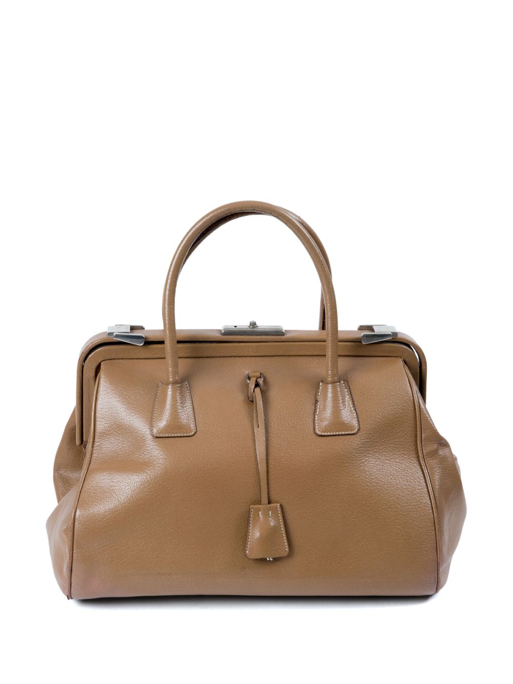 Prada Pre-Owned 皮质医生包（2001年典藏款） - 褐色