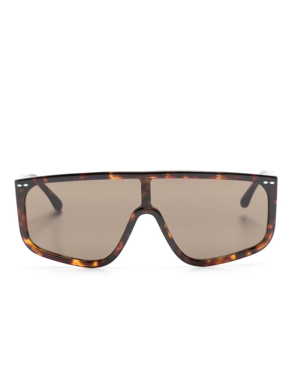 Isabel Marant Eyewear Elora 超大框太阳眼镜 - 褐色