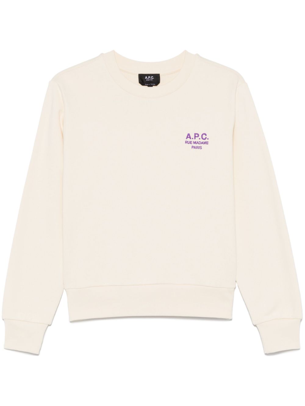 A.P.C. logo刺绣卫衣 - 中性色