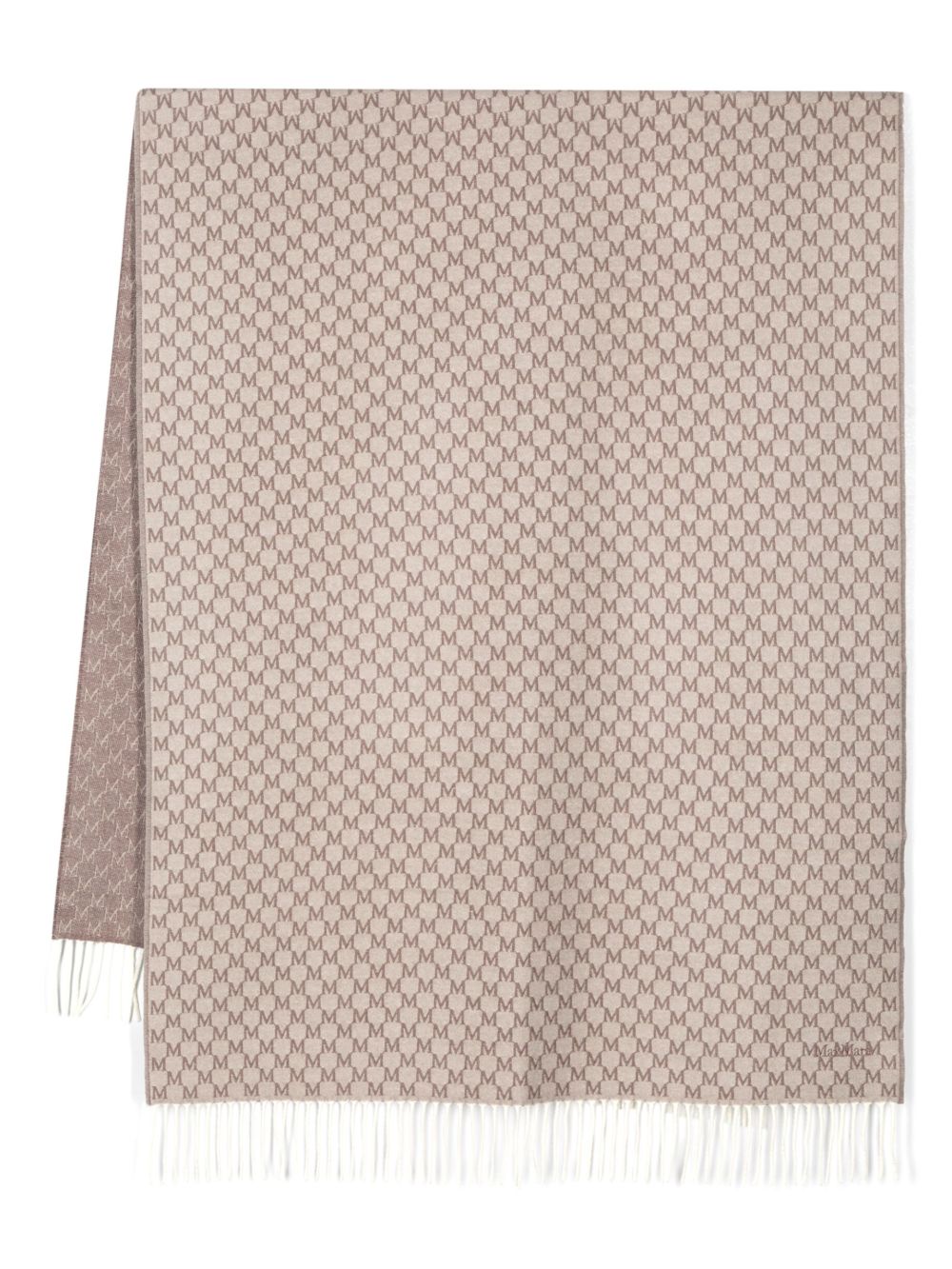 Max Mara logo提花披肩 - 中性色