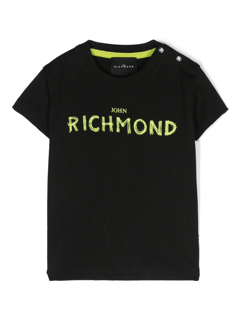 John Richmond Junior logo印花T恤 - 黑色