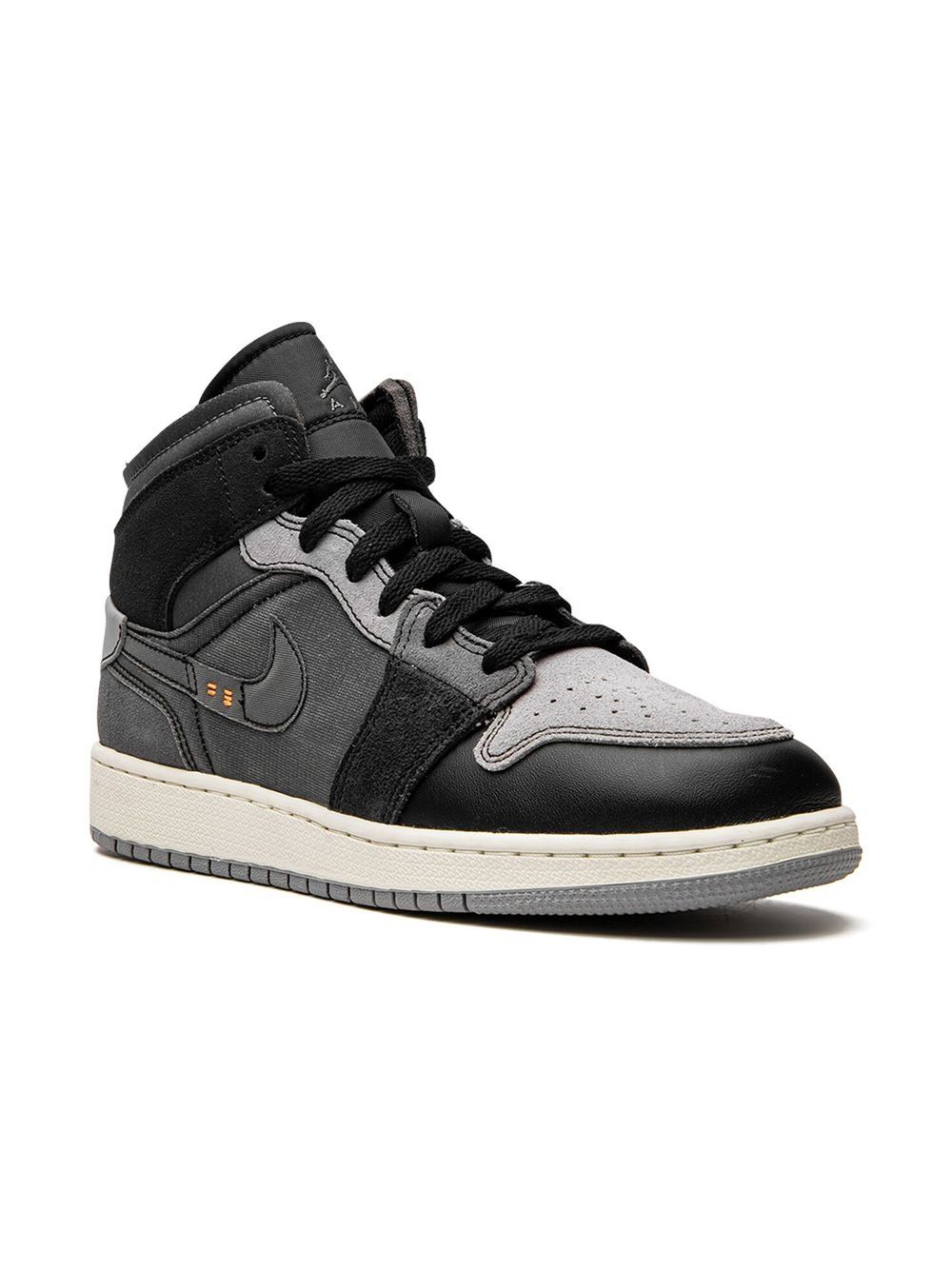 Jordan Kids Air Jordan 1 Mid SE Craft 运动鞋 - 黑色