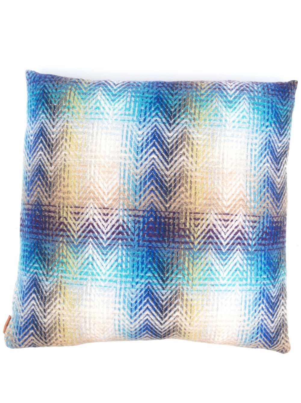 Missoni Home 编织Z字形图案印花抱枕 - 蓝色