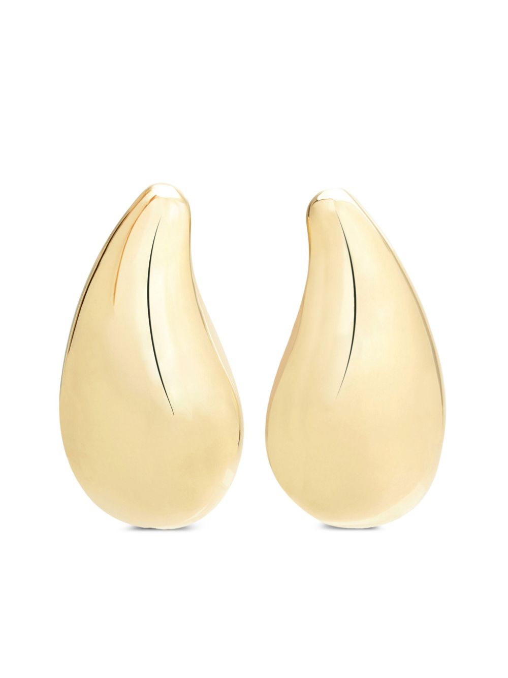 Courrèges Drop 夹扣式耳环 - 金色