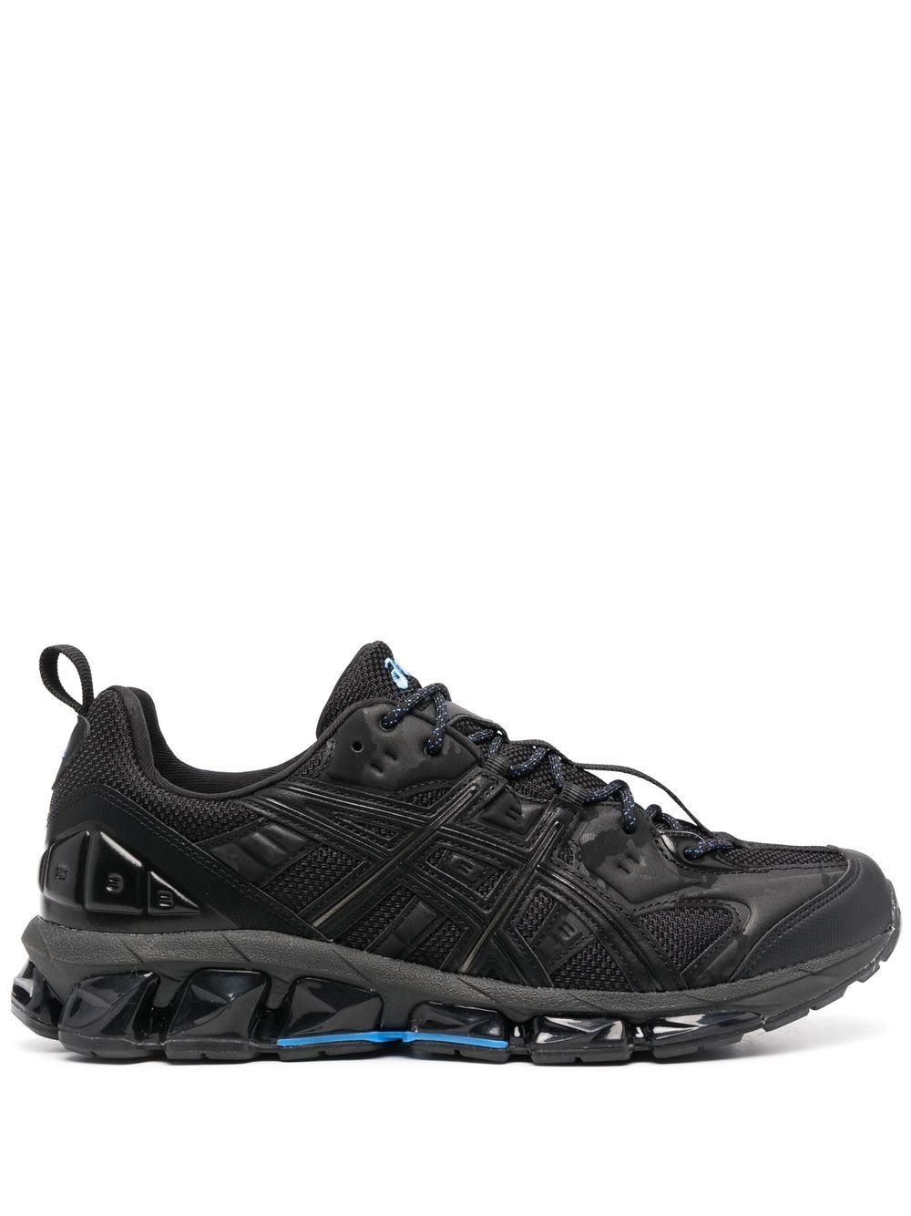 ASICS logo刺绣低帮运动鞋 - 黑色