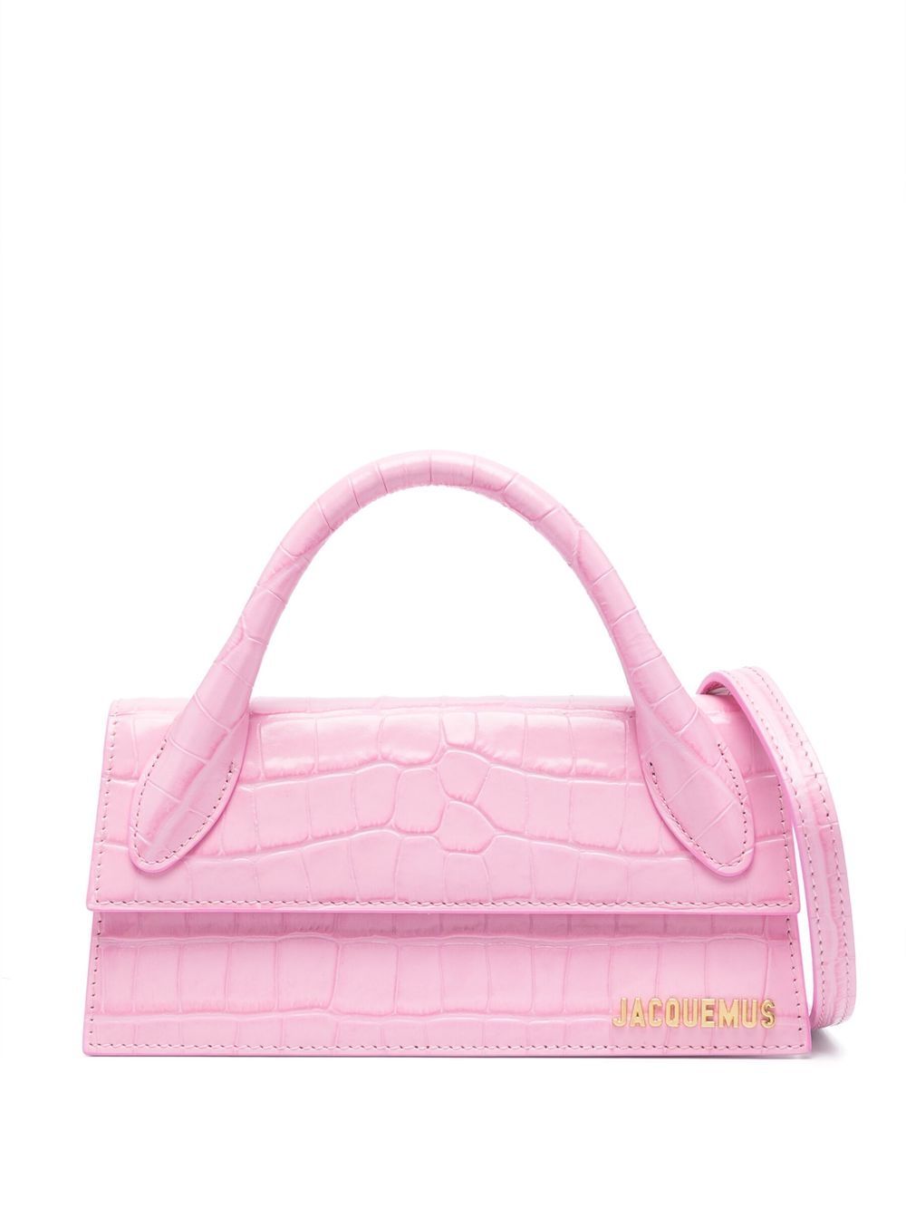 Jacquemus logo标牌手提包 - 粉色