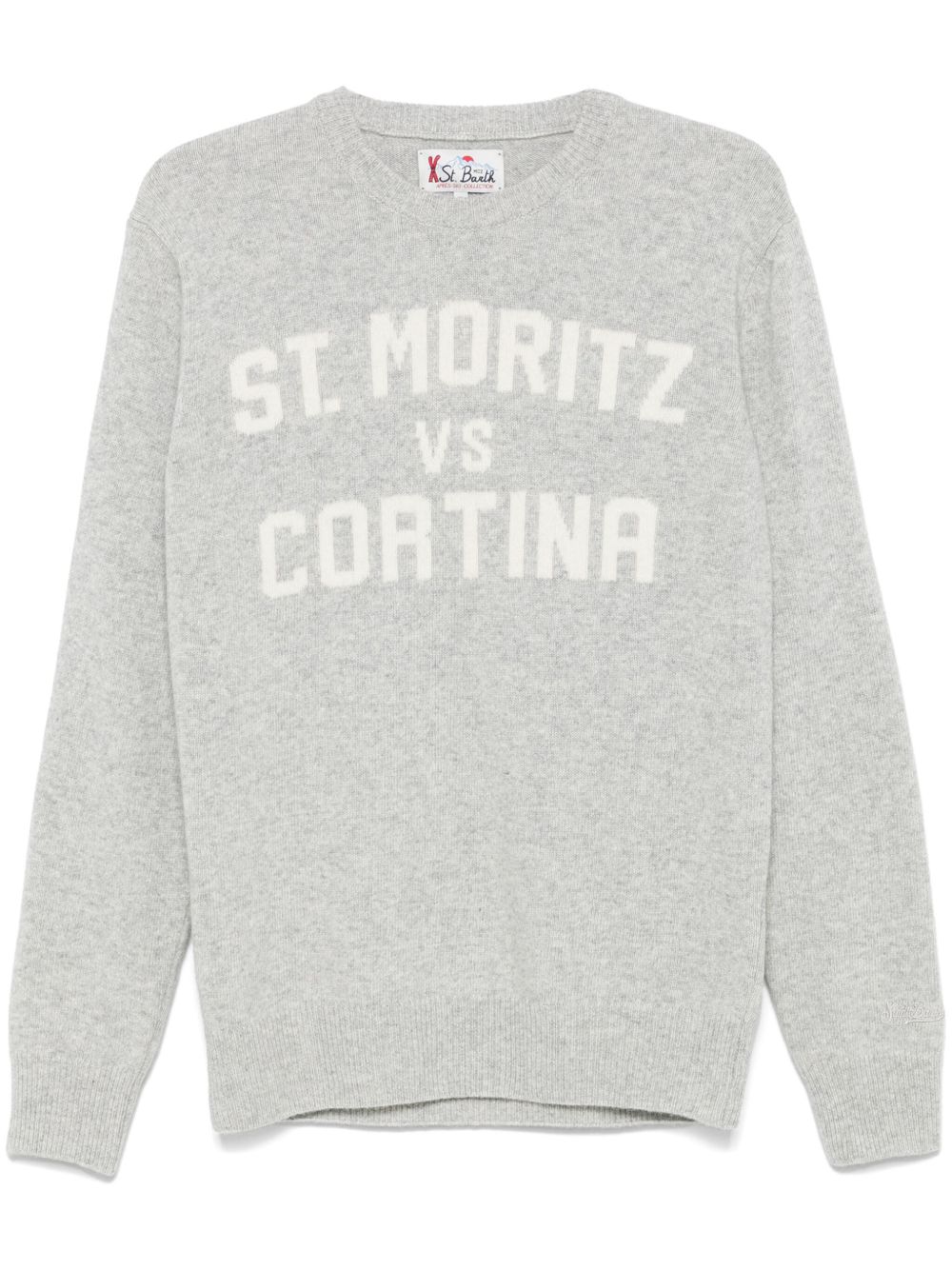 MC2 Saint Barth 提花logo毛衣 - 灰色