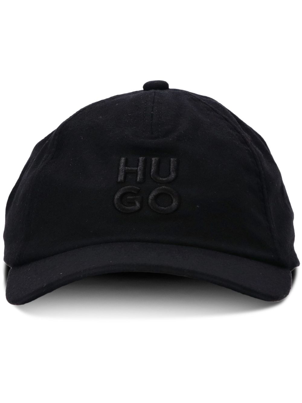 HUGO logo刺绣棒球帽 - 黑色