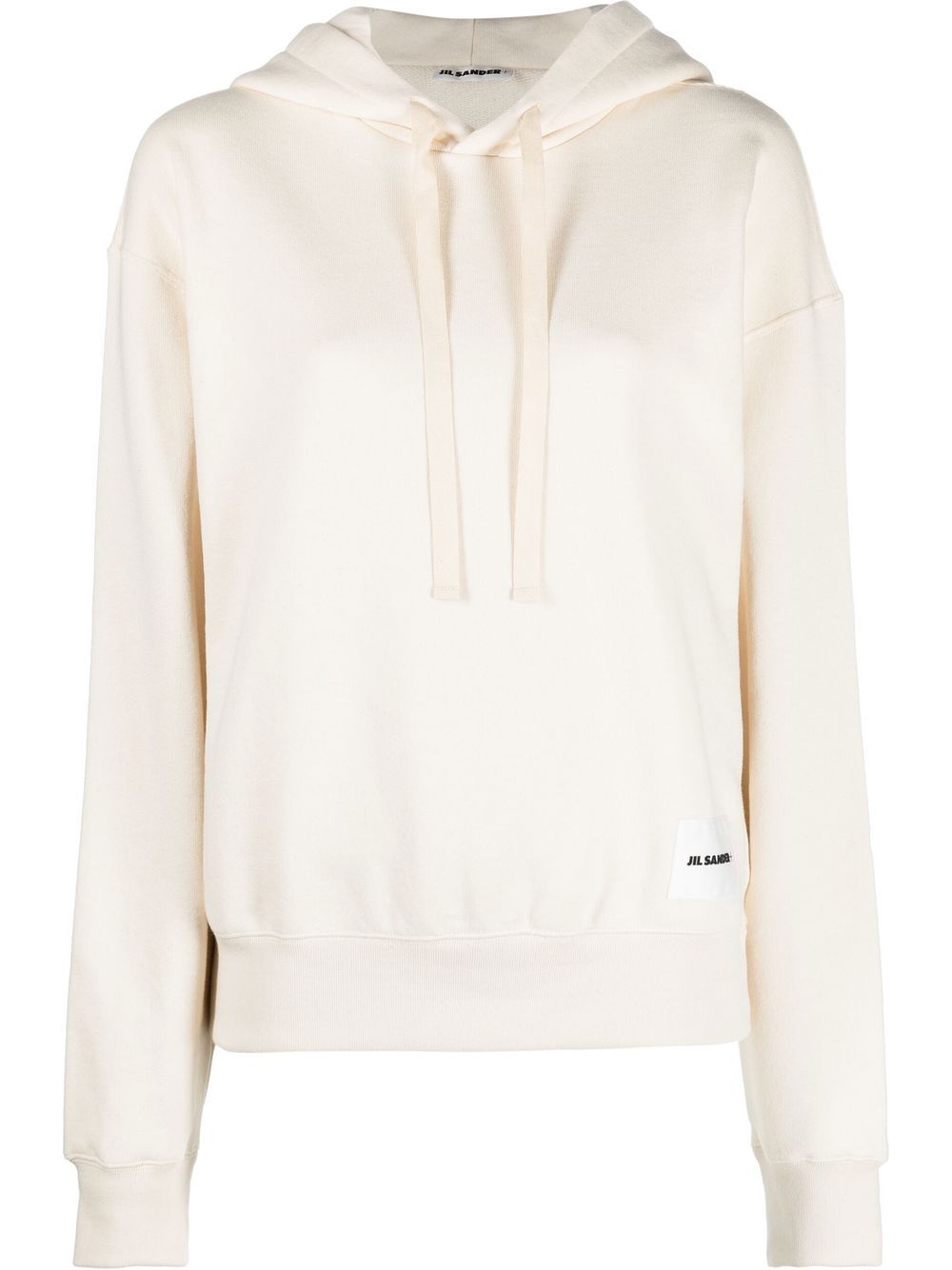 Jil Sander 标贴抽绳连帽衫 - 中性色