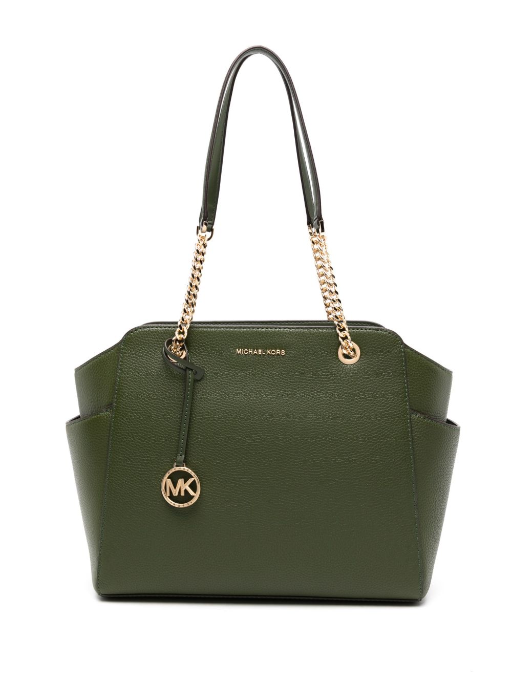 Michael Michael Kors Sullivan 中号皮质手提包 - 绿色