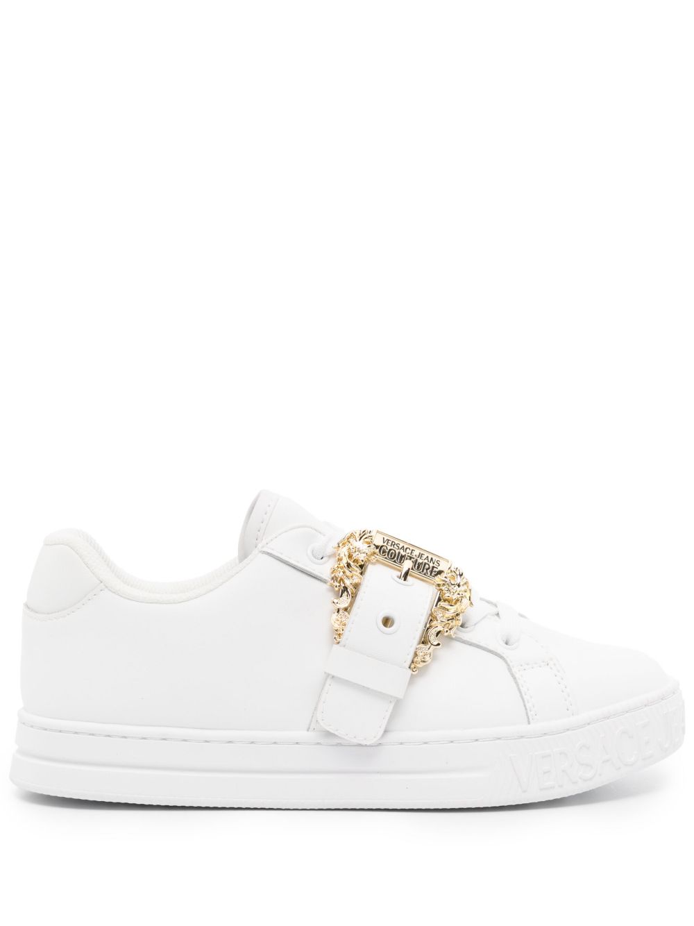 Versace Jeans Couture Court 88 皮质运动鞋 - 白色