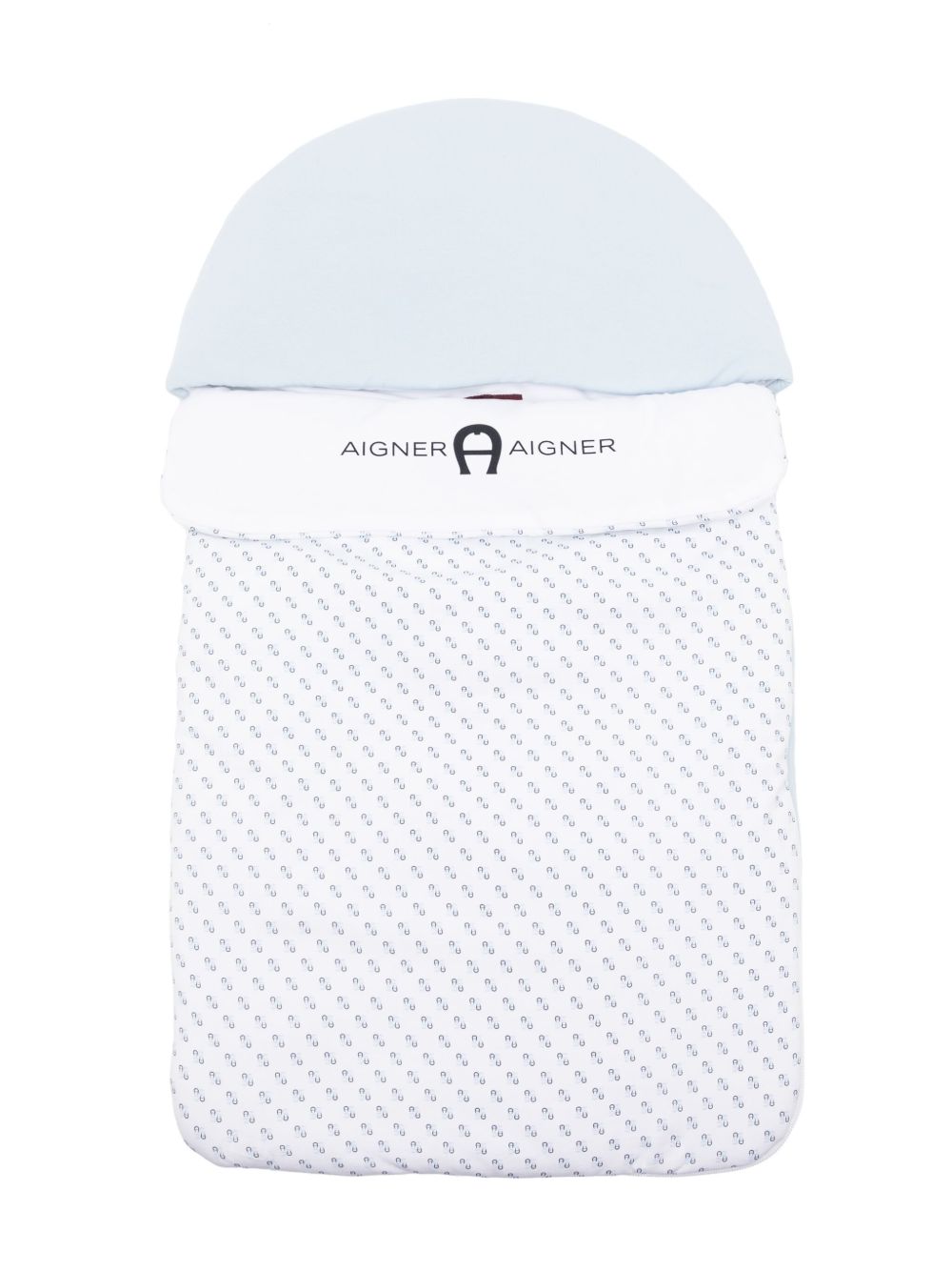 Aigner Kids logo印花比马棉睡袋 - 白色