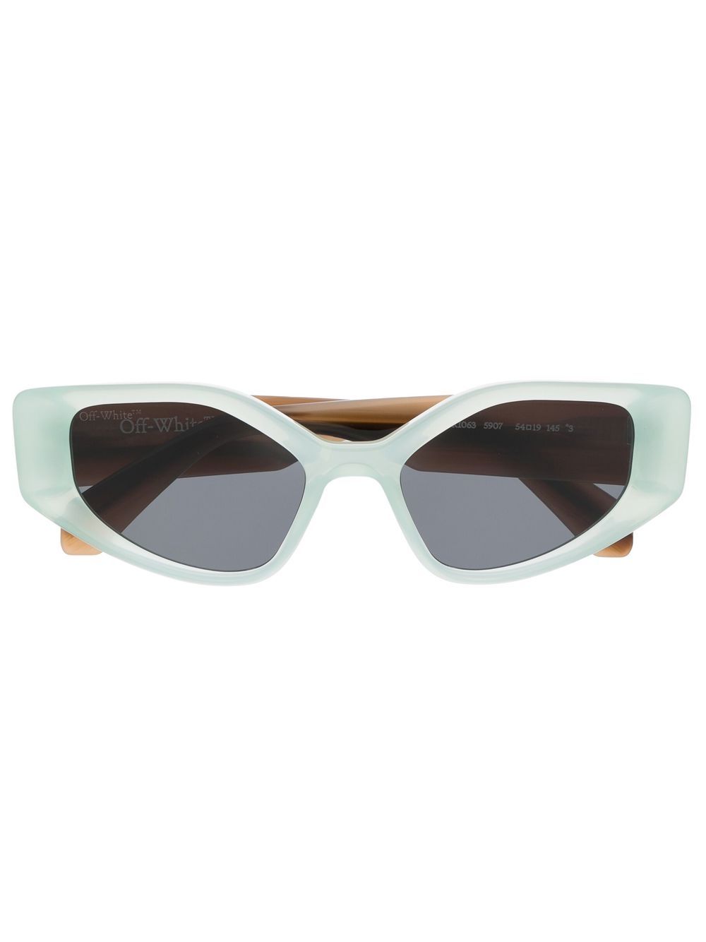 Off-White Eyewear Memphis 猫眼框太阳眼镜 - 蓝色