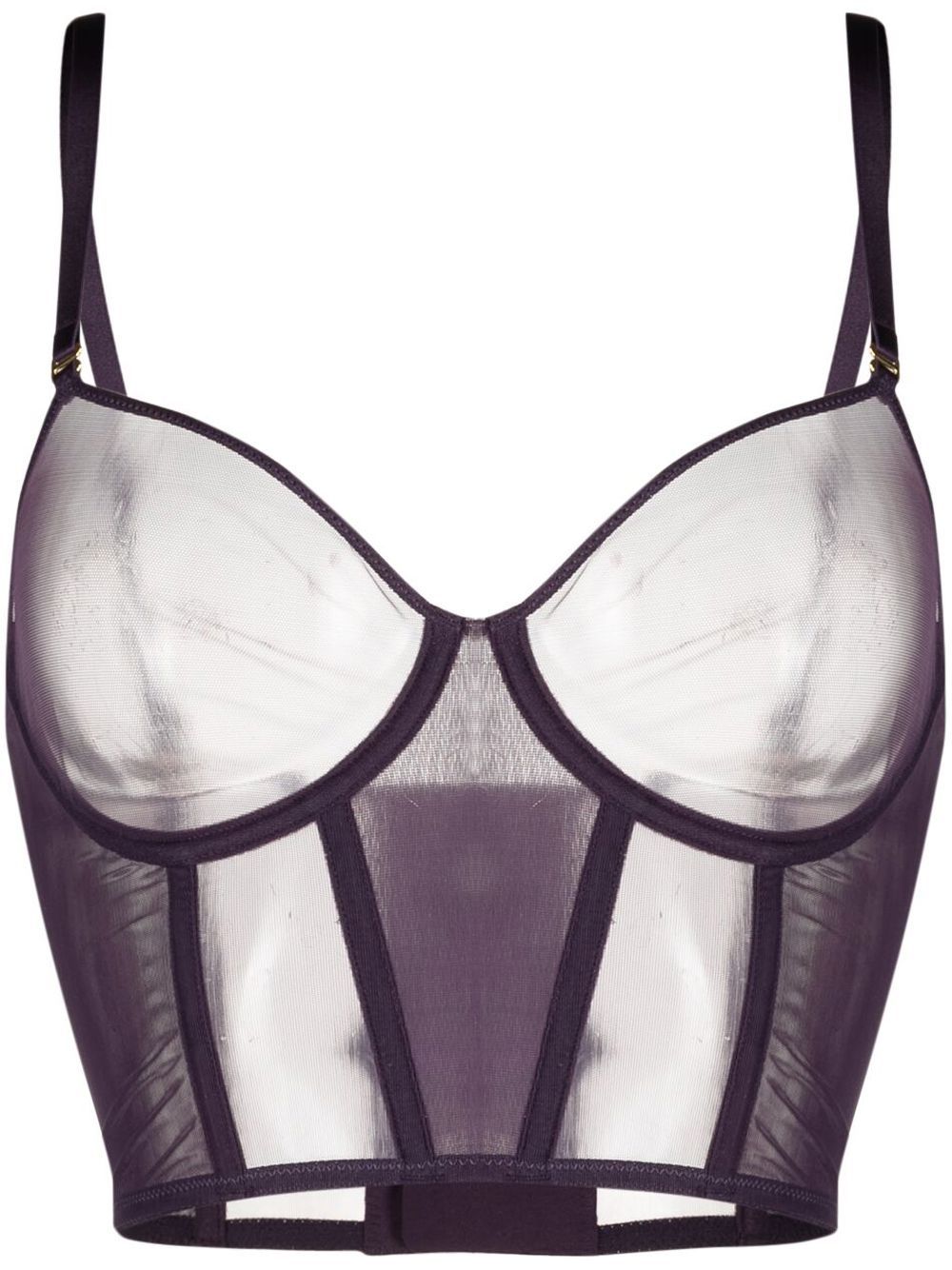 Maison Close L'Amoureuse Soutien Gorge 紧胸衣式文胸 - 紫色