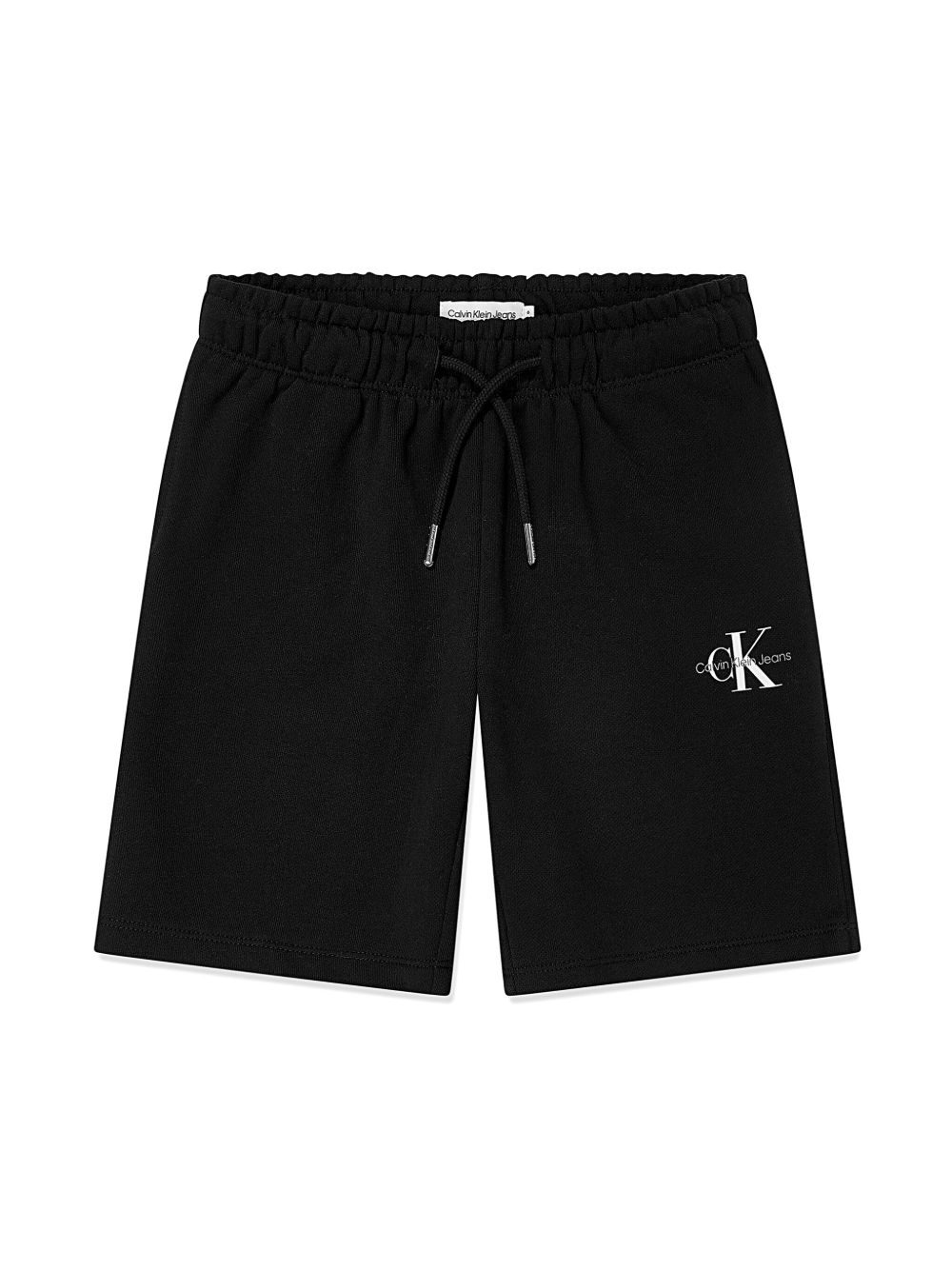 Calvin Klein Kids logo印花运动短裤 - 黑色
