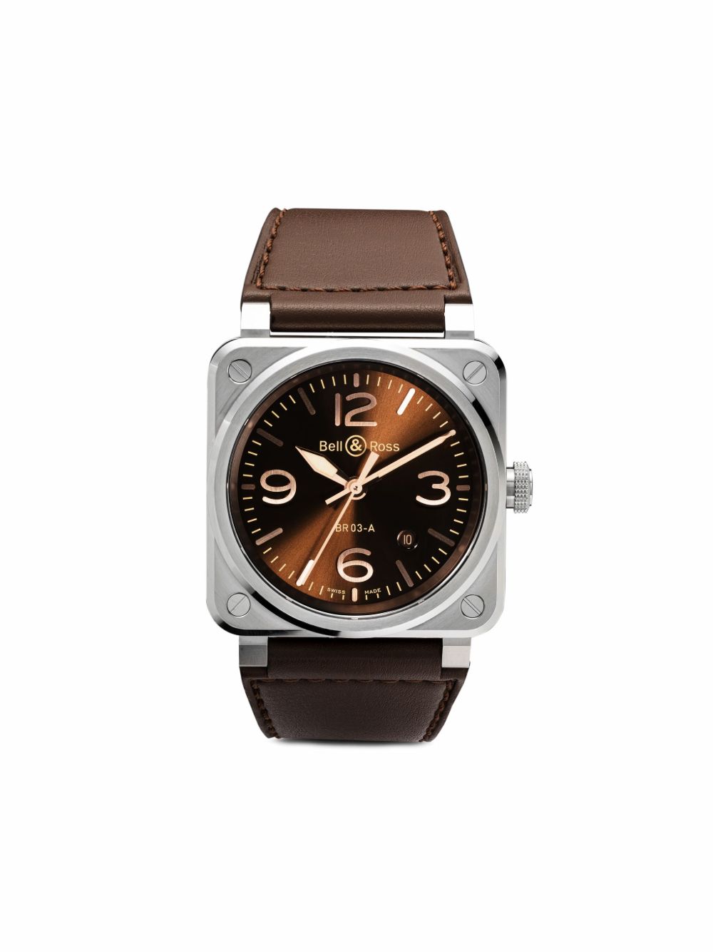 Bell & Ross BR 03 Golden Heritage 41毫米腕表 - 褐色