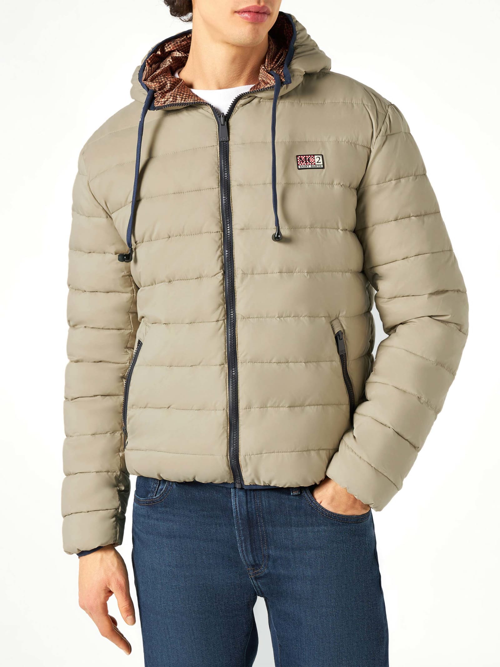 MC2 Saint Barth 男款双面米色羽绒服 Courchevel