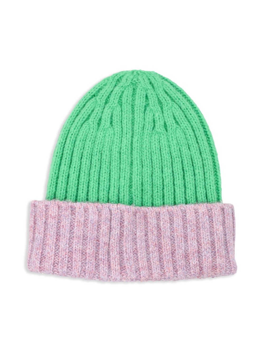 Stella McCartney Kids 拼色套头帽 - 绿色