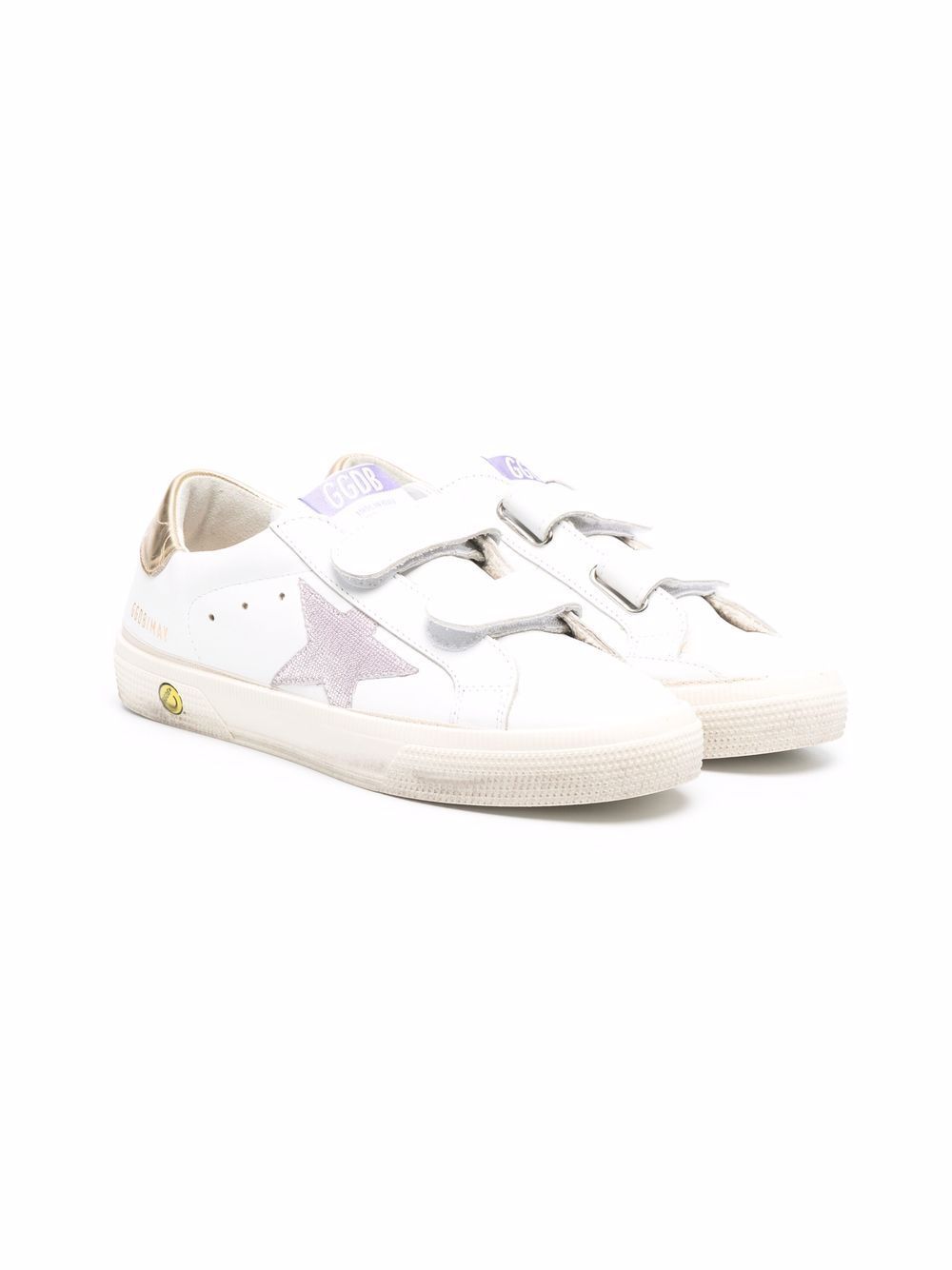 Golden Goose Kids May School 运动鞋 - 白色