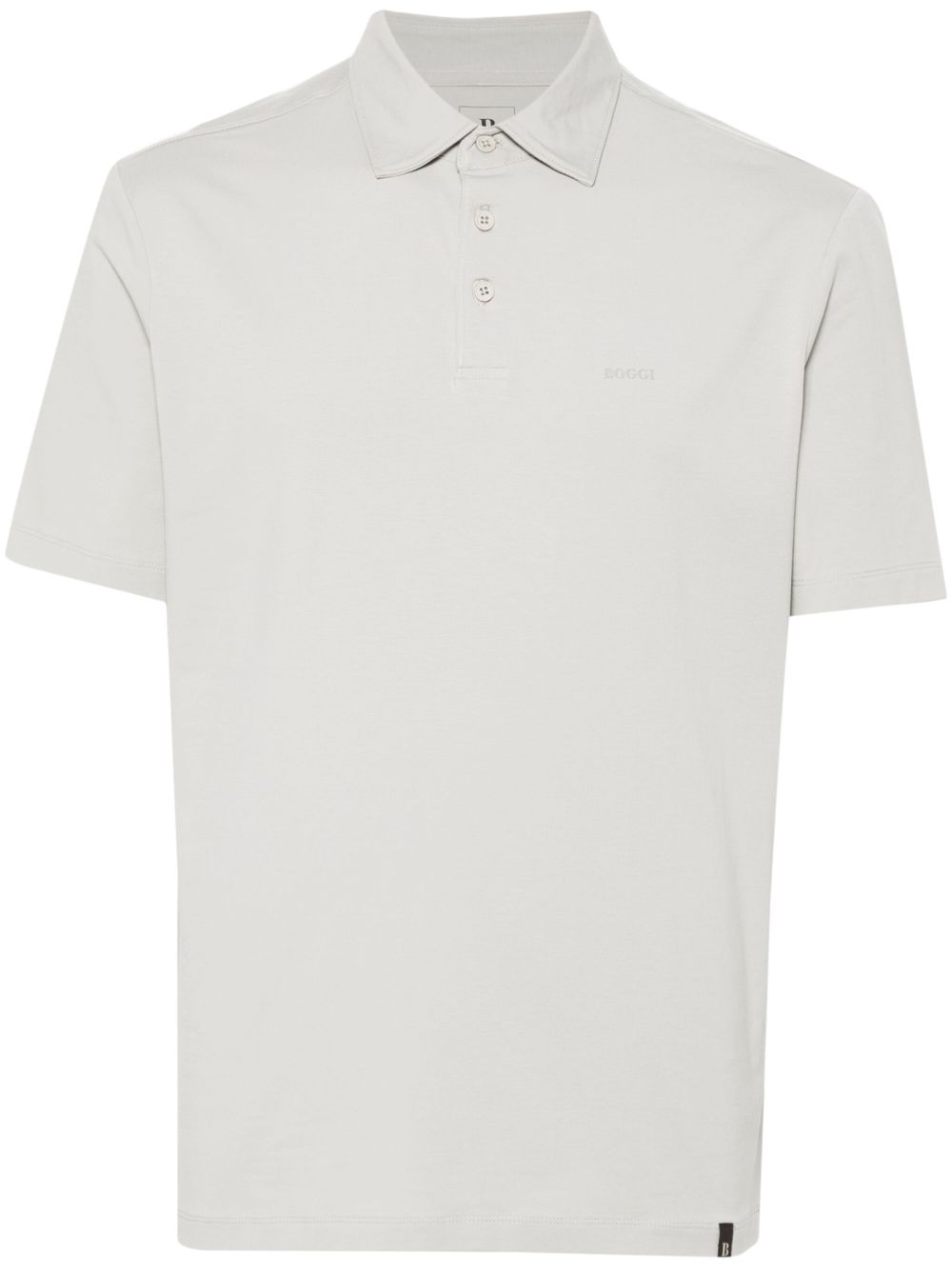 Boggi Milano 弹性比马棉polo衫 - 灰色