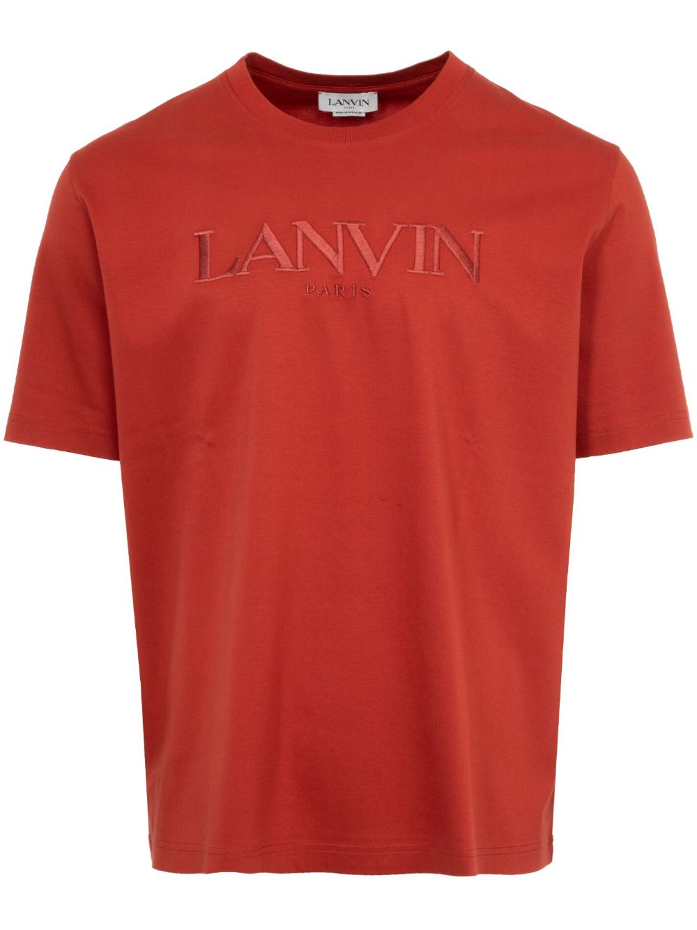 Lanvin logo T恤 - 红色
