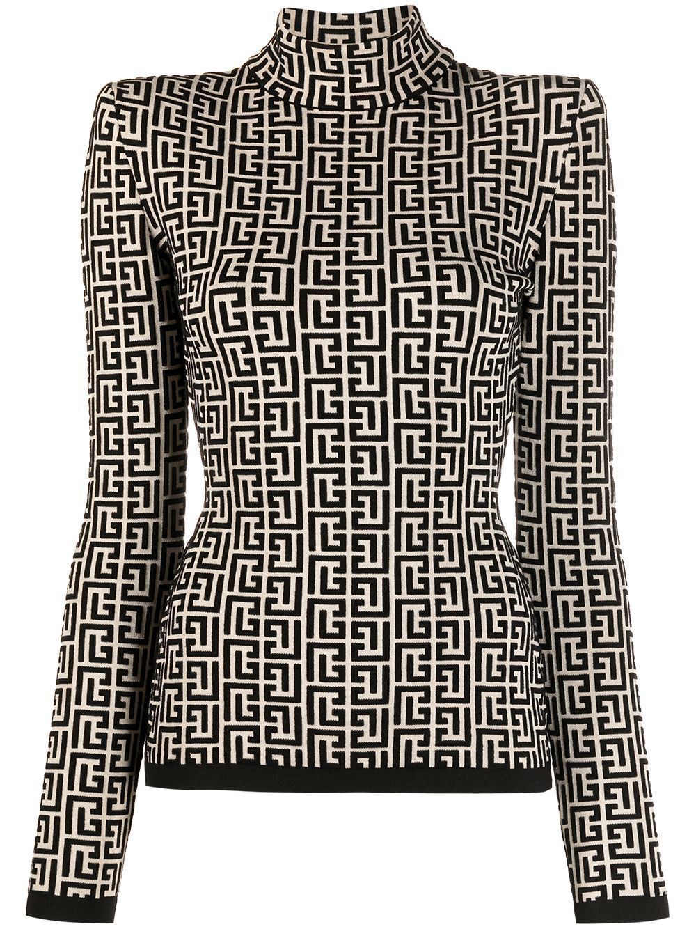 Balmain 巴尔曼 PB 经典logo毛衣 - 黑色