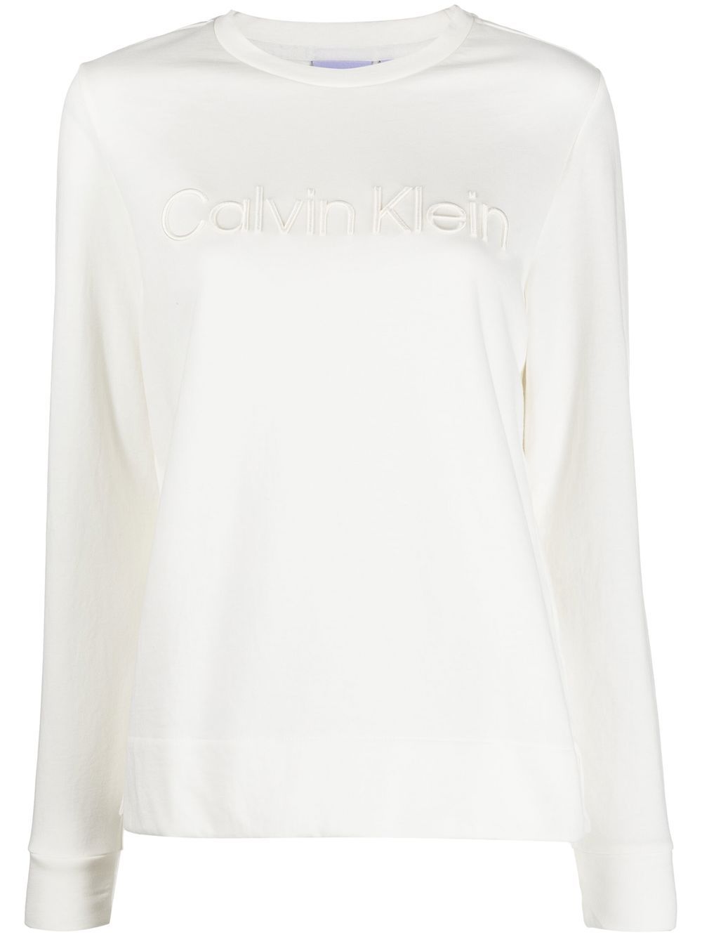 Calvin Klein logo刺绣卫衣 - 中性色