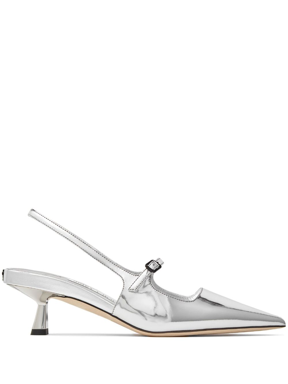 Jimmy Choo Didi 漆皮中跟鞋 - 银色