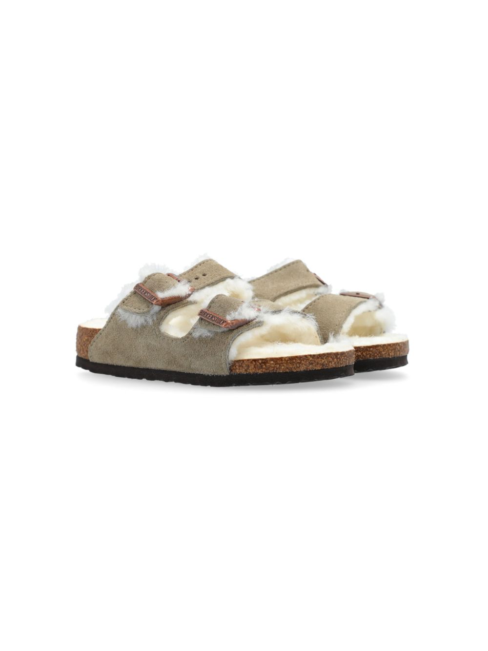 Birkenstock Kids Arizona Shearling 凉鞋 - 中性色