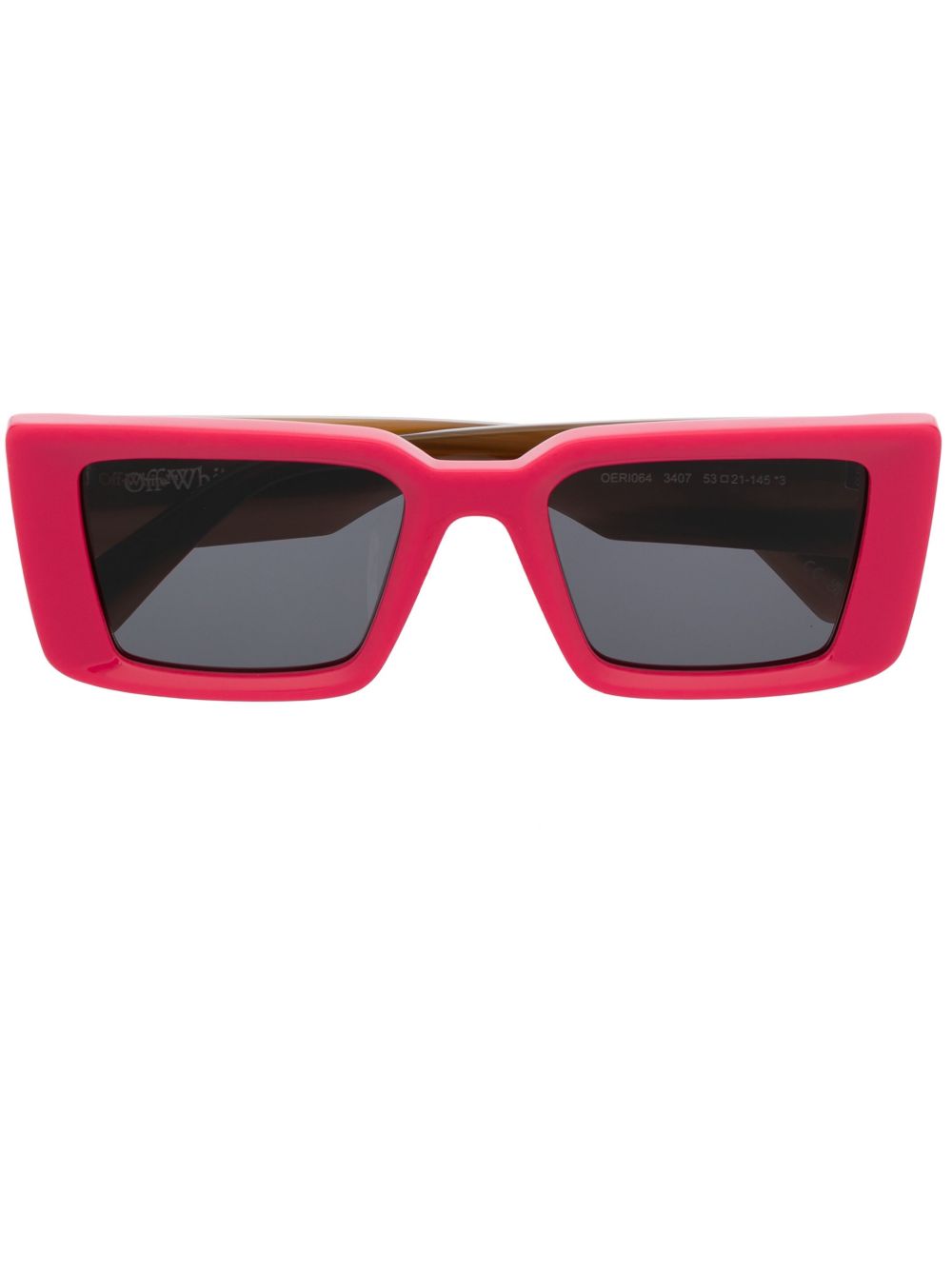 Off-White Eyewear Savannah 双色太阳眼镜 - 粉色