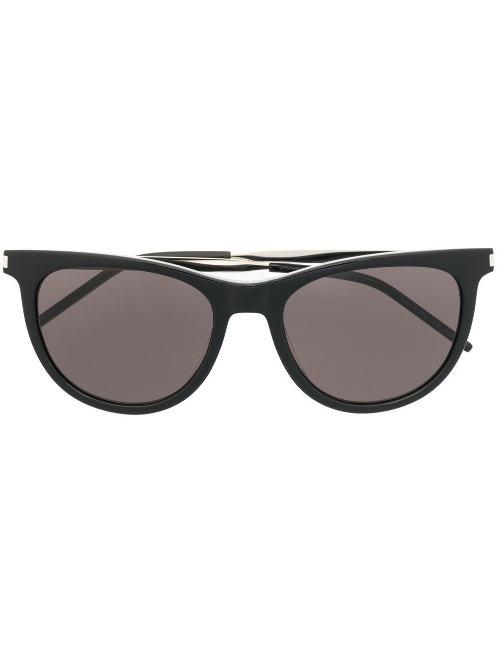 Saint Laurent Eyewear Wayfarer 镜框太阳眼镜 - 黑色