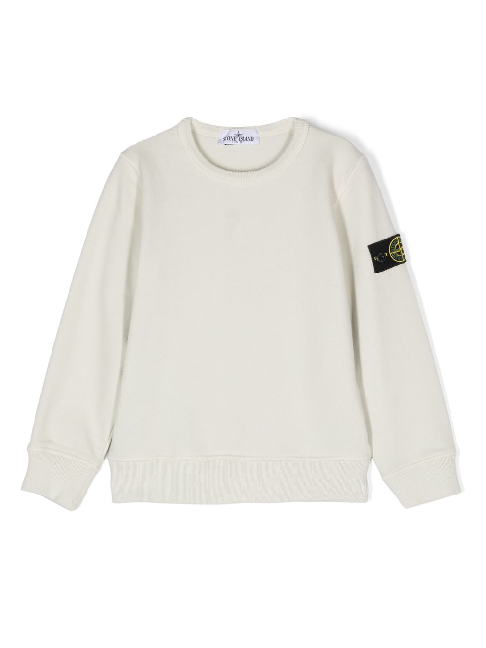 Stone Island Junior Compass 徽章棉卫衣 - 中性色