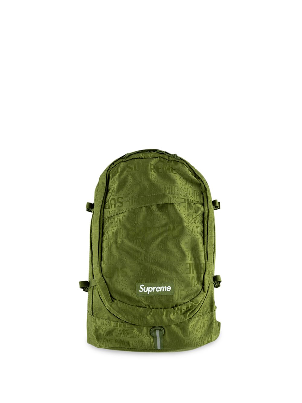 Supreme logo背包 - 绿色