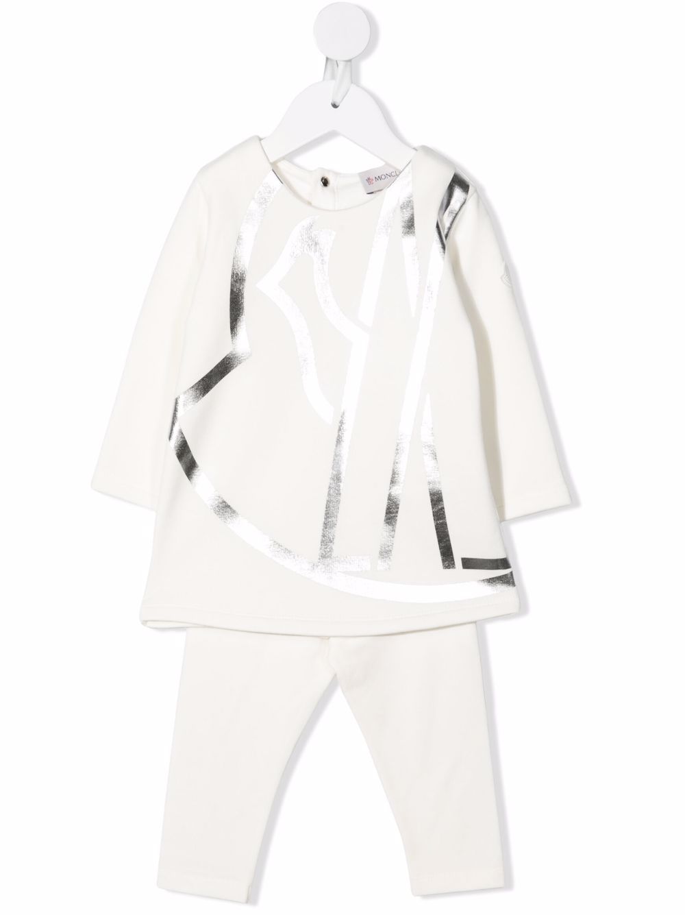 Moncler Enfant 盟可睐 Enfant logo印花运动套装 - 白色
