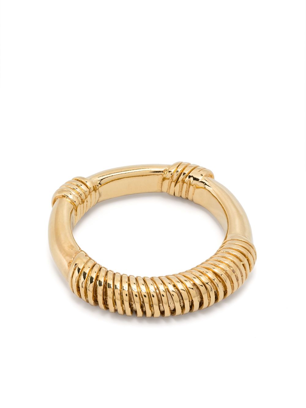 Aurelie Bidermann Alhambra embossed ring - 金色