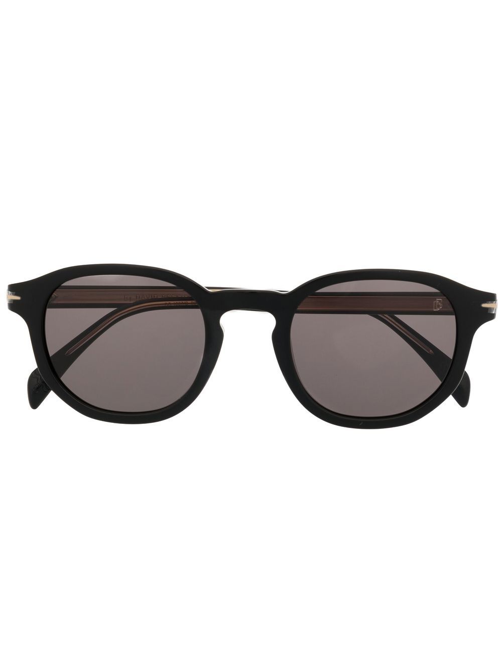 Eyewear by David Beckham 圆框太阳眼镜 - 黑色