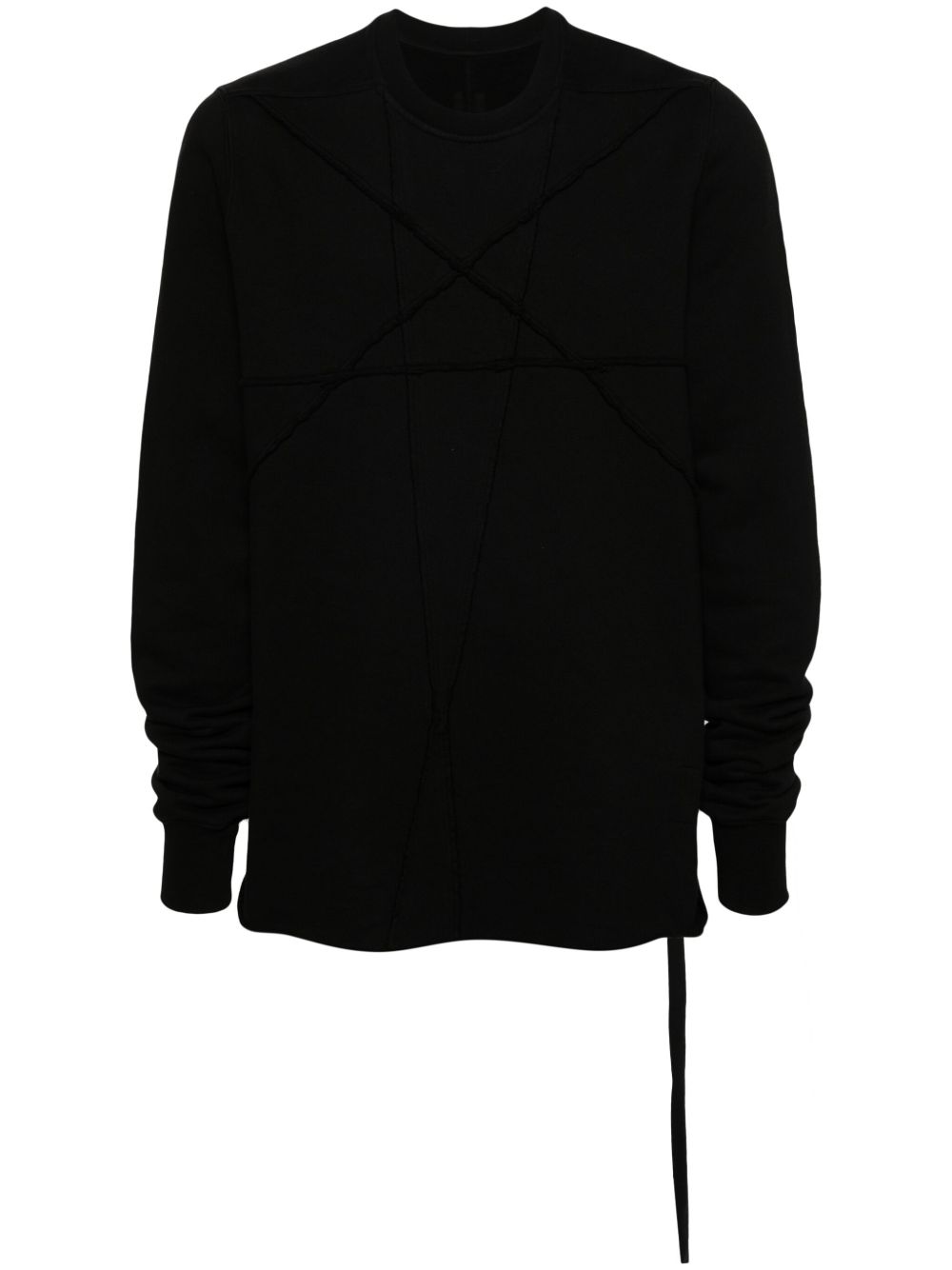 Rick Owens DRKSHDW 星星刺绣棉卫衣 - 黑色