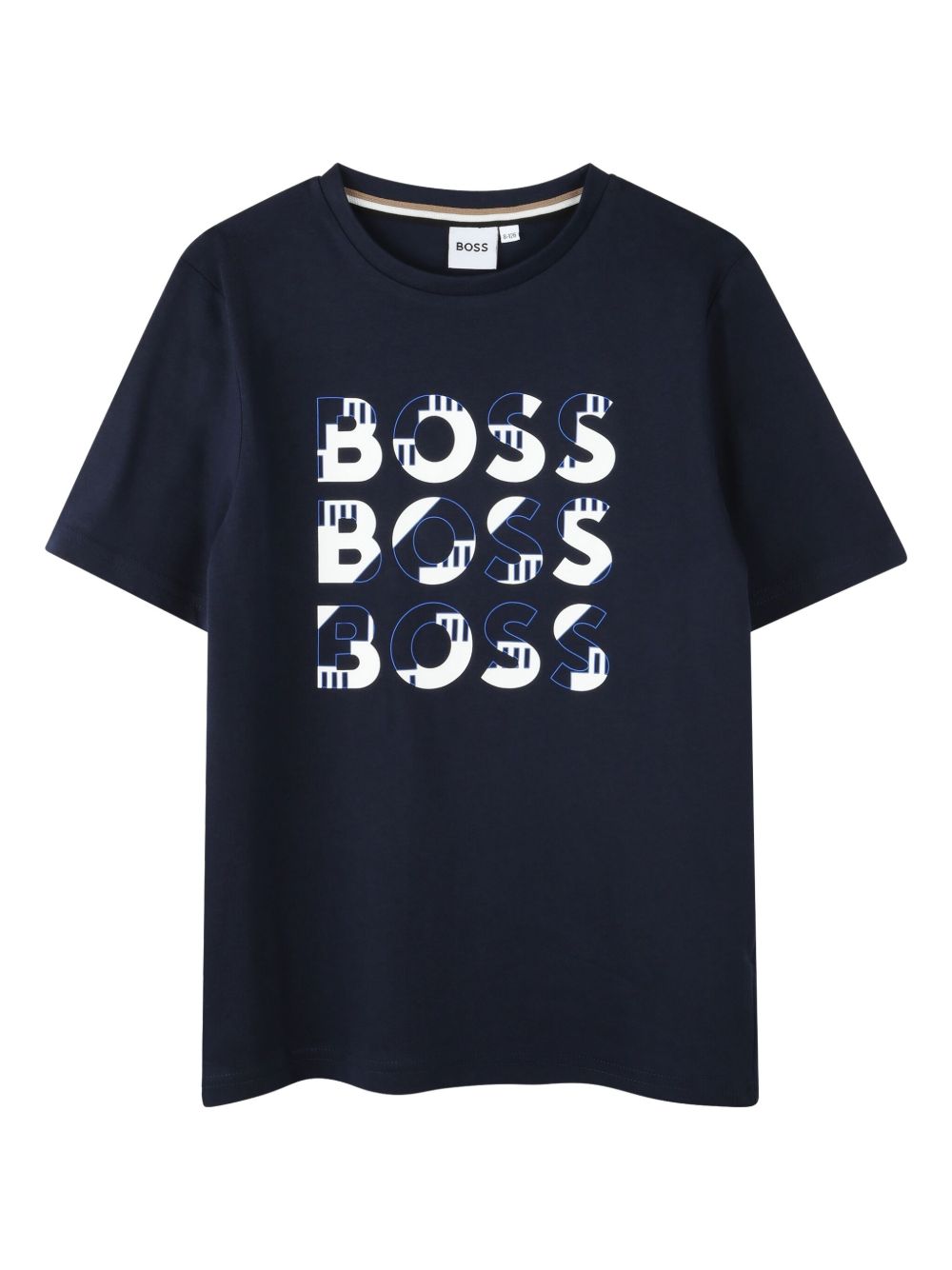 BOSS Kidswear logo印花T恤 - 蓝色